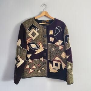 Allure Vintage Patchwork Cardigan XL